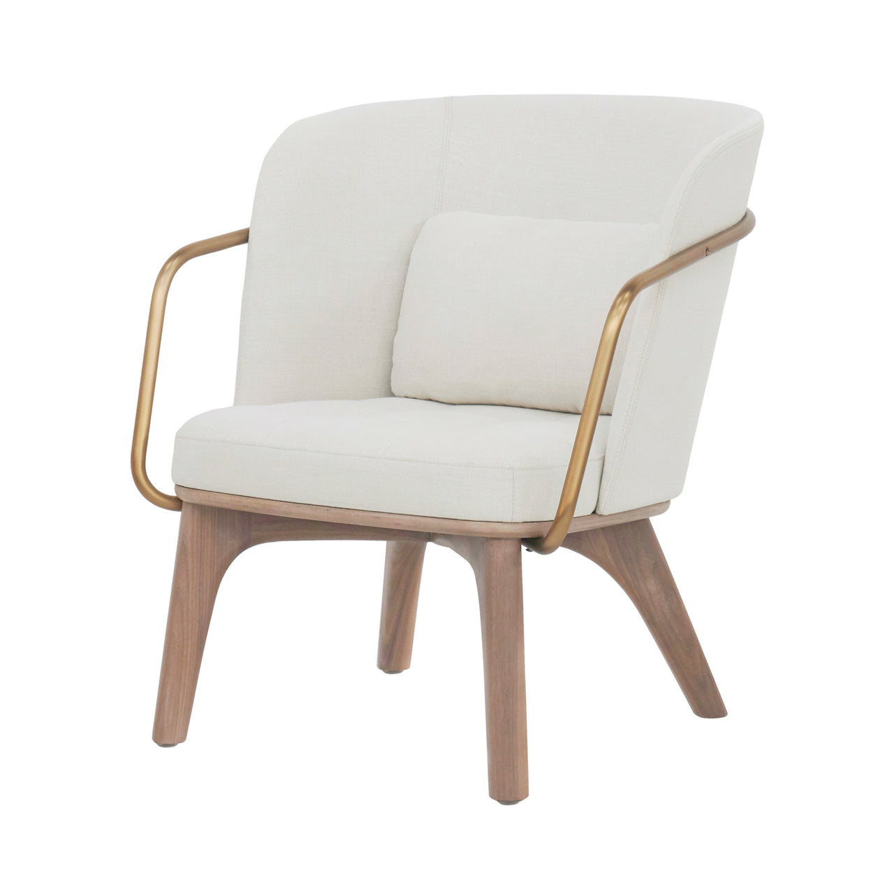 Utility Lounge Chair: Full Back + Soaped Walnut