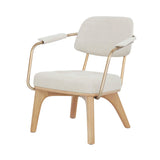 Utility Lounge Chair: Half Back + Natural Oak