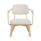 Utility Lounge Chair: Half Back + Natural Oak