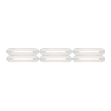 Vale System Ceiling/Wall Light: Horizontal + Side-to-End + Silica + Vale 6 - SE1