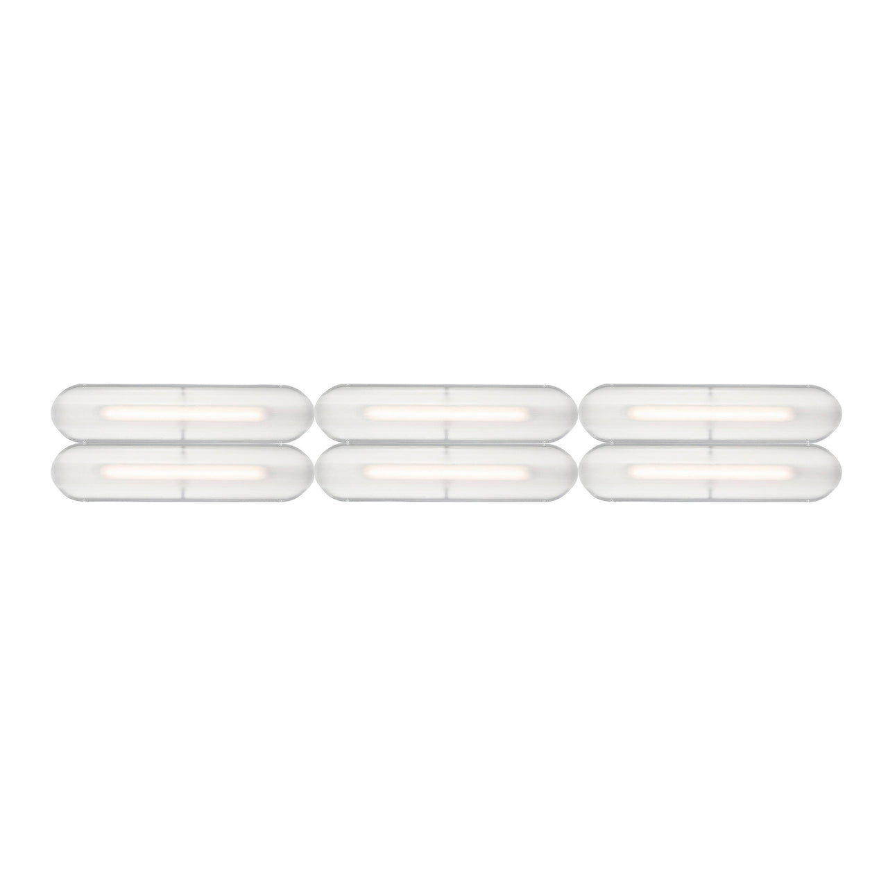 Vale System Ceiling/Wall Light: Horizontal + Side-to-End + Anthracite + Vale 6 - SE1