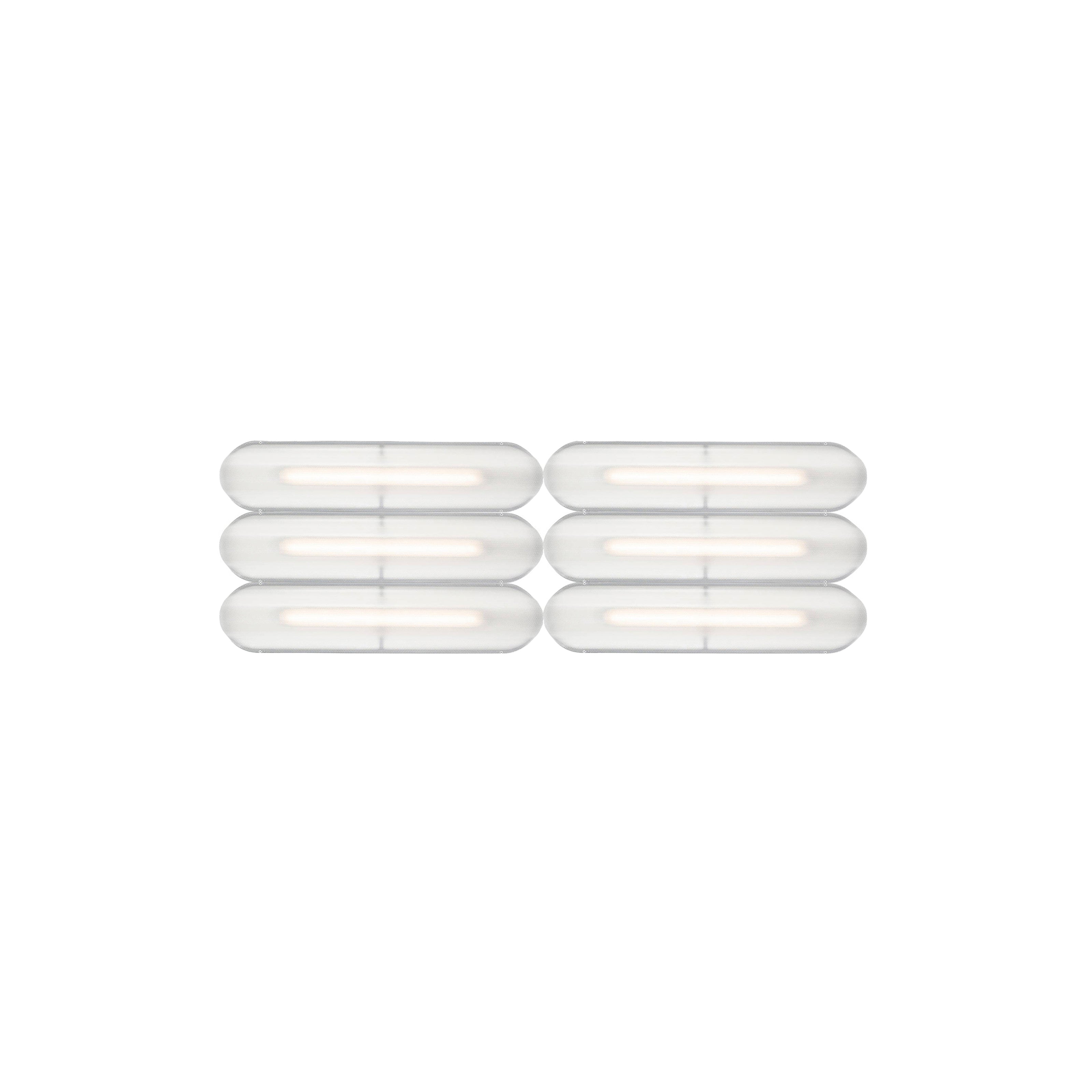 Vale System Ceiling/Wall Light: Horizontal + Side-to-End + Anthracite + Vale 6 - SE2