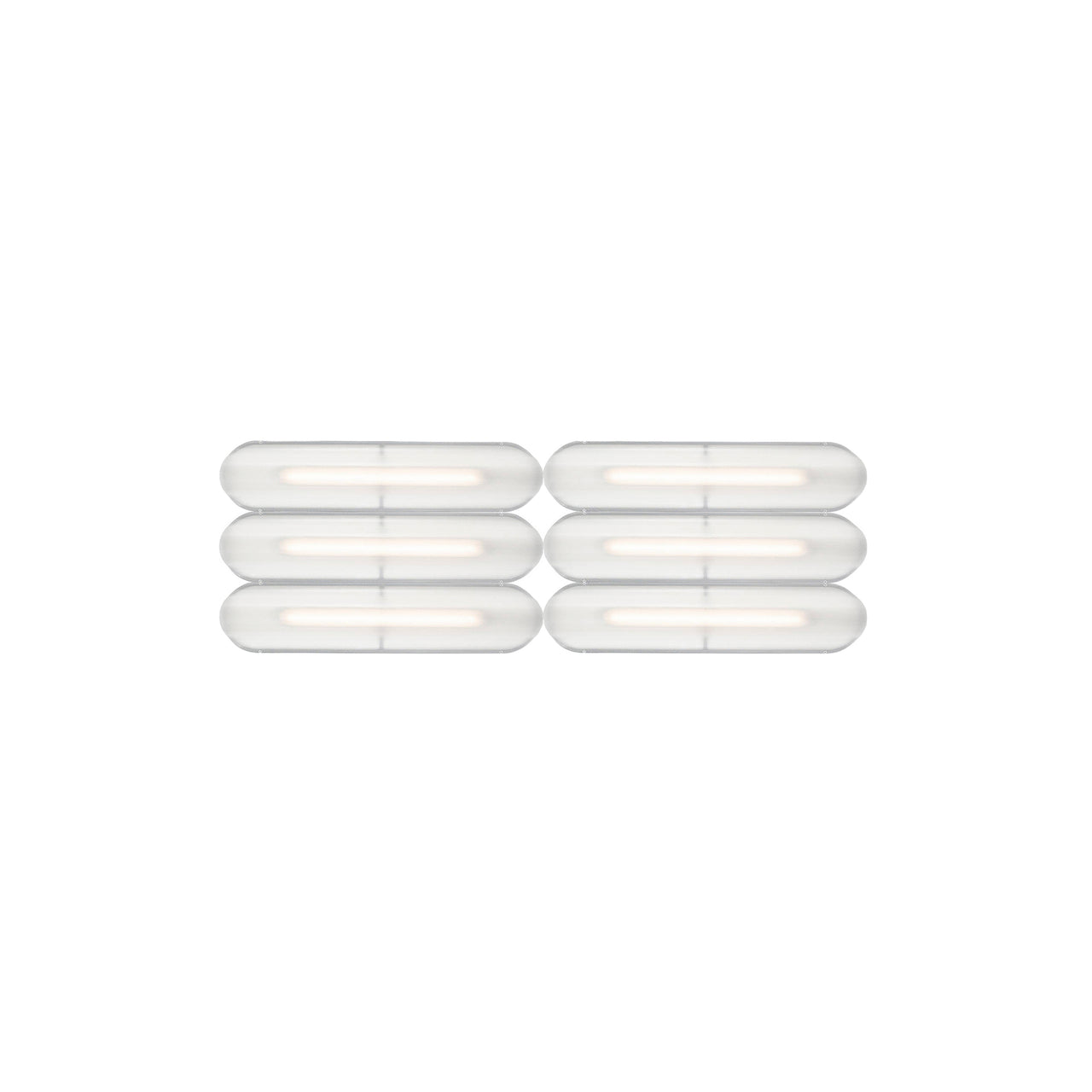 Vale System Ceiling/Wall Light: Horizontal + Side-to-End + Anthracite + Vale 6 - SE2