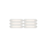 Vale System Ceiling/Wall Light: Horizontal + Side-to-End + Silica + Vale 6 - SE2