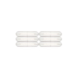 Vale System Ceiling/Wall Light: Horizontal + Side-to-End + Rust + Vale 6 - SE2