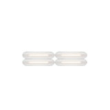 Vale System Ceiling/Wall Light: Horizontal + Side-to-End + Silica + Vale 4 SE