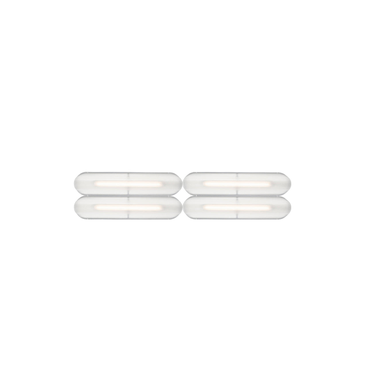 Vale System Ceiling/Wall Light: Horizontal + Side-to-End + Anthracite + Vale 4 SE