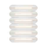 Vale System Ceiling/Wall Light: Horizontal + Side-to-Side + Vale 6 + Silica