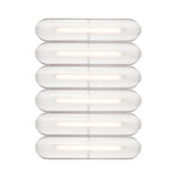 Vale System Ceiling/Wall Light: Horizontal + Side-to-Side + Vale 6 + Rust