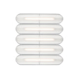 Vale System Ceiling/Wall Light: Horizontal + Side-to-Side + Vale 5 + Anthracite