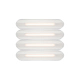 Vale System Ceiling/Wall Light: Horizontal + Side-to-Side + Vale 4 + Silica
