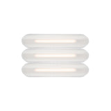 Vale System Ceiling/Wall Light: Horizontal + Side-to-Side + Vale 3 + Silica