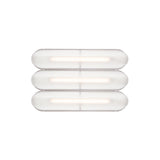 Vale System Ceiling/Wall Light: Horizontal + Side-to-Side + Vale 3 + Rust