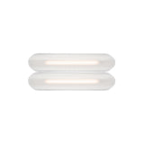 Vale System Ceiling/Wall Light: Horizontal + Side-to-Side + Vale 2 + Silica