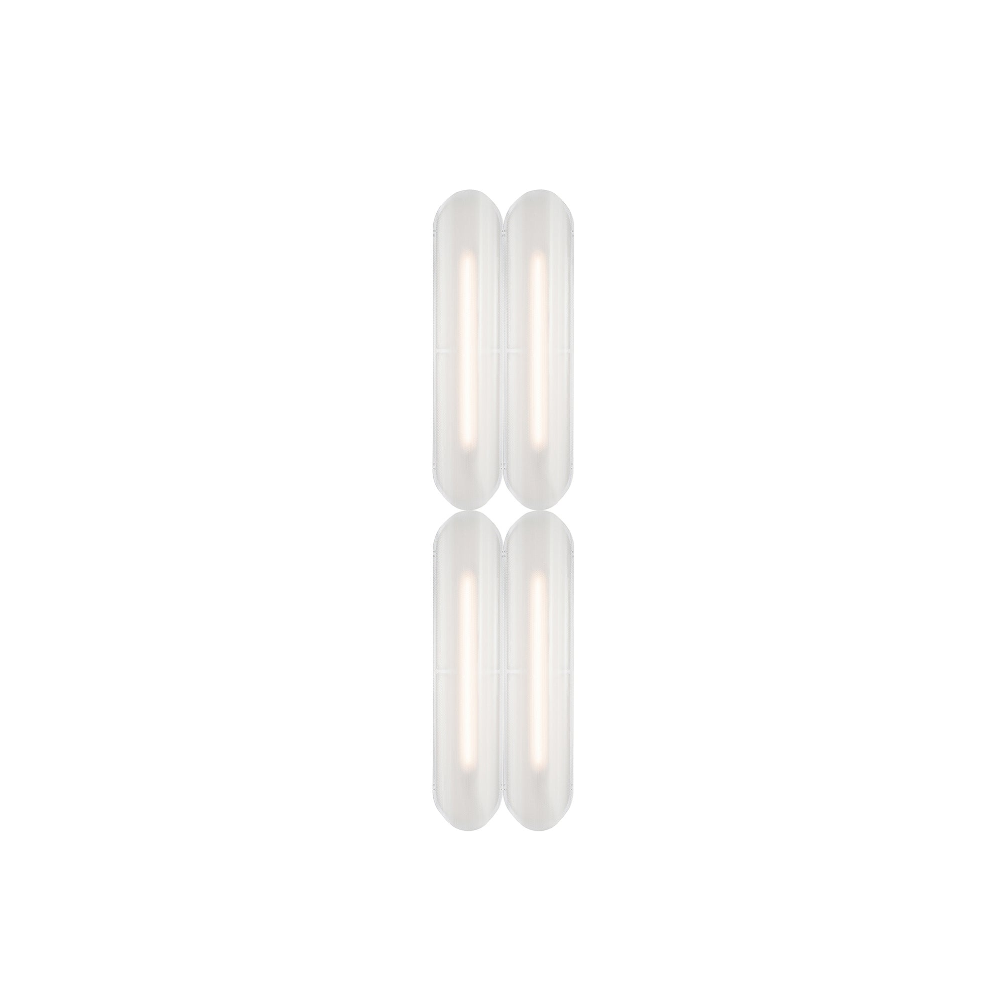 Vale System Ceiling/Wall Light: Vertical + Side-to-End + Silica + Vale 4