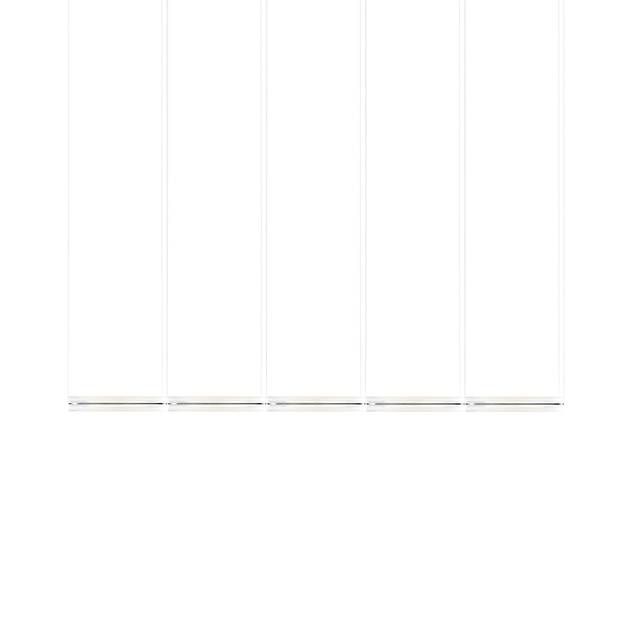 Vale System X-Axis Pendant Light: Horizontal + End-to-End + Vale 5 + Anthracite