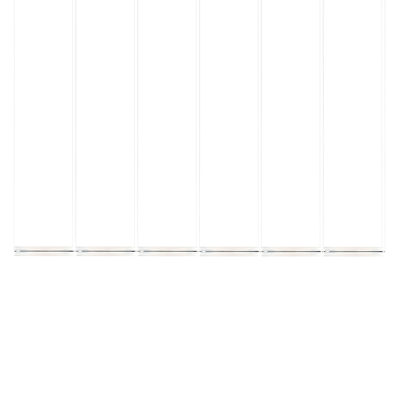 Vale System X-Axis Pendant Light: Horizontal + End-to-End + Vale 6 + Anthracite