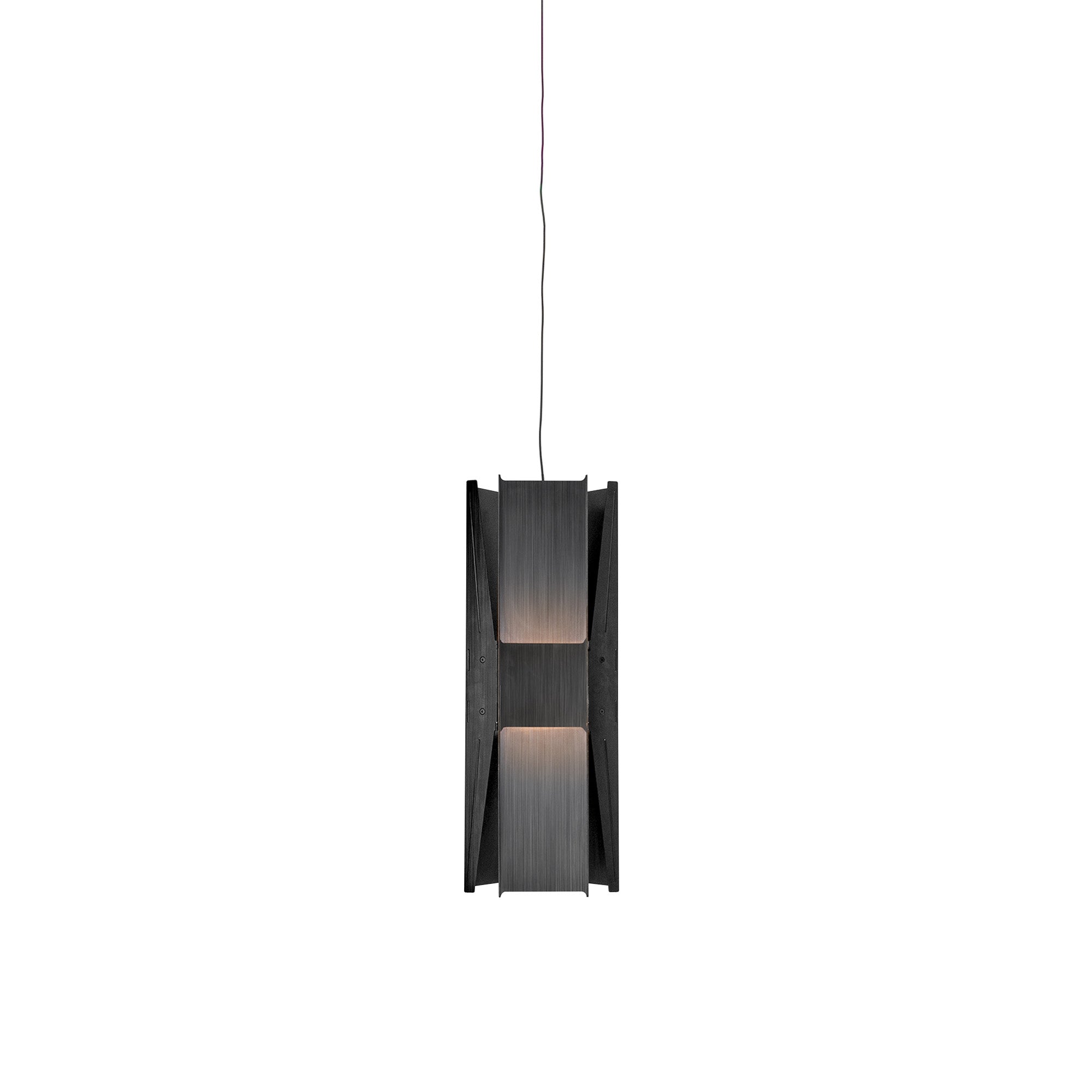 Vector Pendant Light: 3 + Black Steel