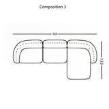 Vesta Modular Sofa: Configuration 3