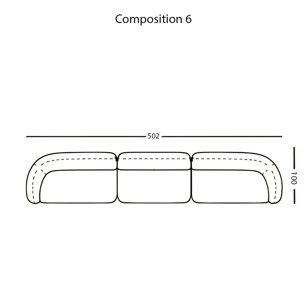 Vesta Modular Sofa: Configuration 6