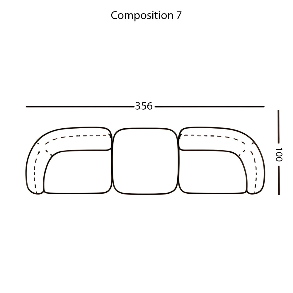 Vesta Modular Sofa: Configuration 7