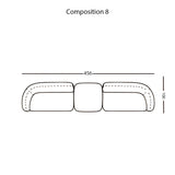 Vesta Modular Sofa: Configuration 8