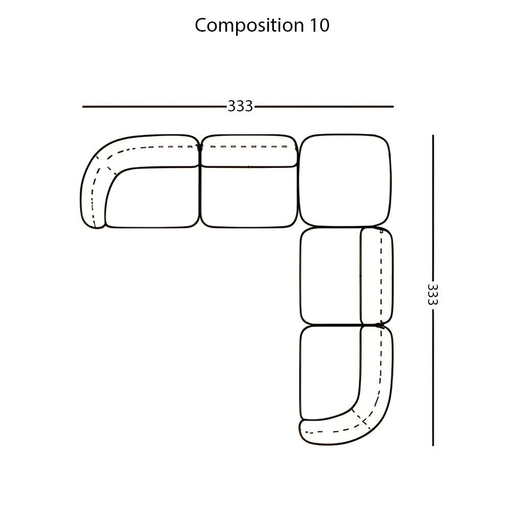 Vesta Modular Sofa: Configuration 10
