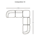Vesta Modular Sofa: Configuration 10