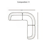 Vesta Modular Sofa: Configuration 11