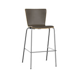 Vico Duo Bar + Counter Chair: Fully Upholstered + Bar + Chrome