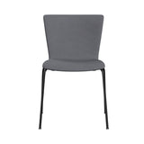 Vico Duo Chair: Fully Upholstered + Without Linking Device + Black