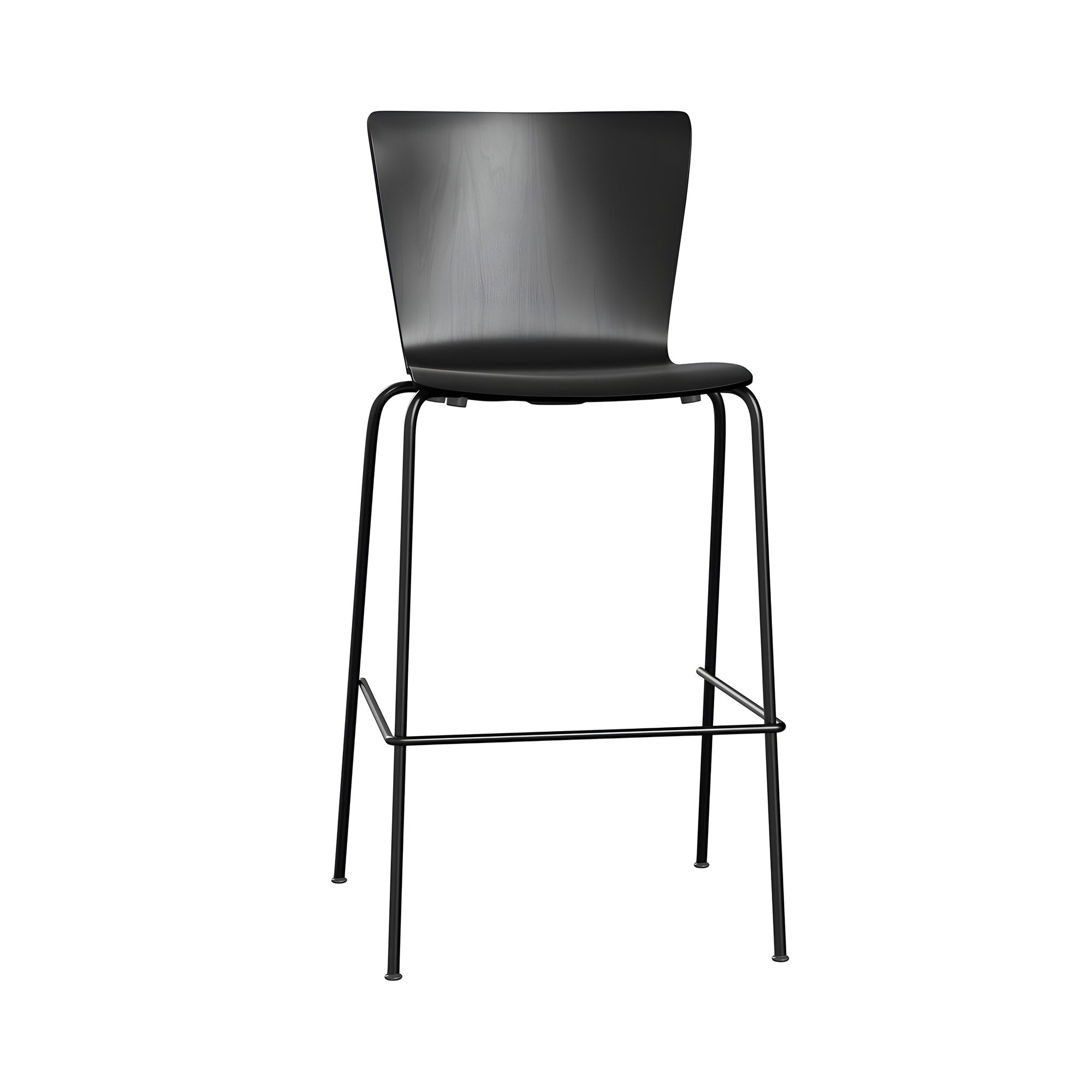 Vico Duo Stacking Bar + Counter Chair + Bar + Black Ash + Black