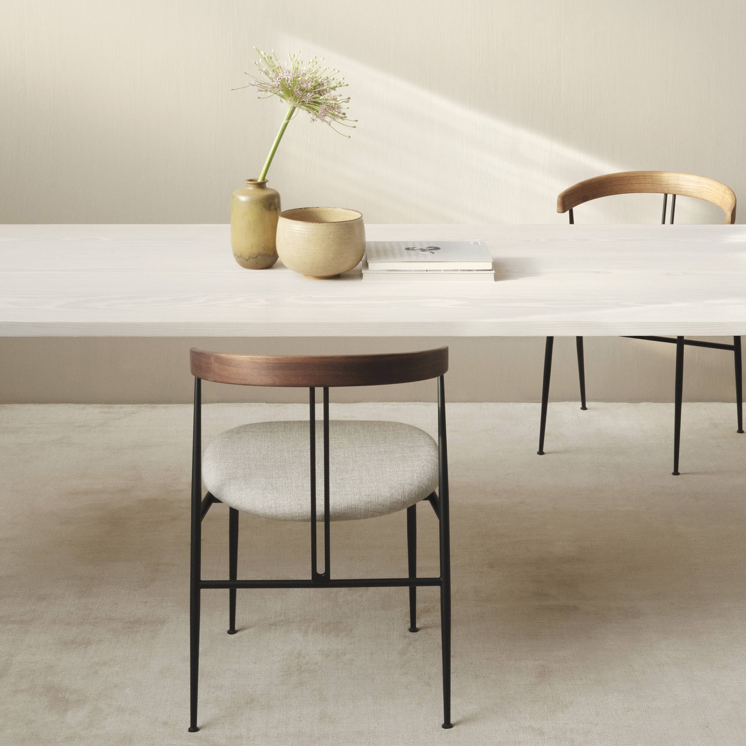 Violin Dining Chair: Seat Upholstered + LS