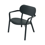 Castor Low Chair: Black Oak + Without Pad
