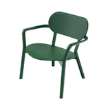 Castor Low Chair: Moss Green Oak + Without Pad