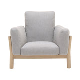 Castor Sofa 1 Seater: Pure Oak