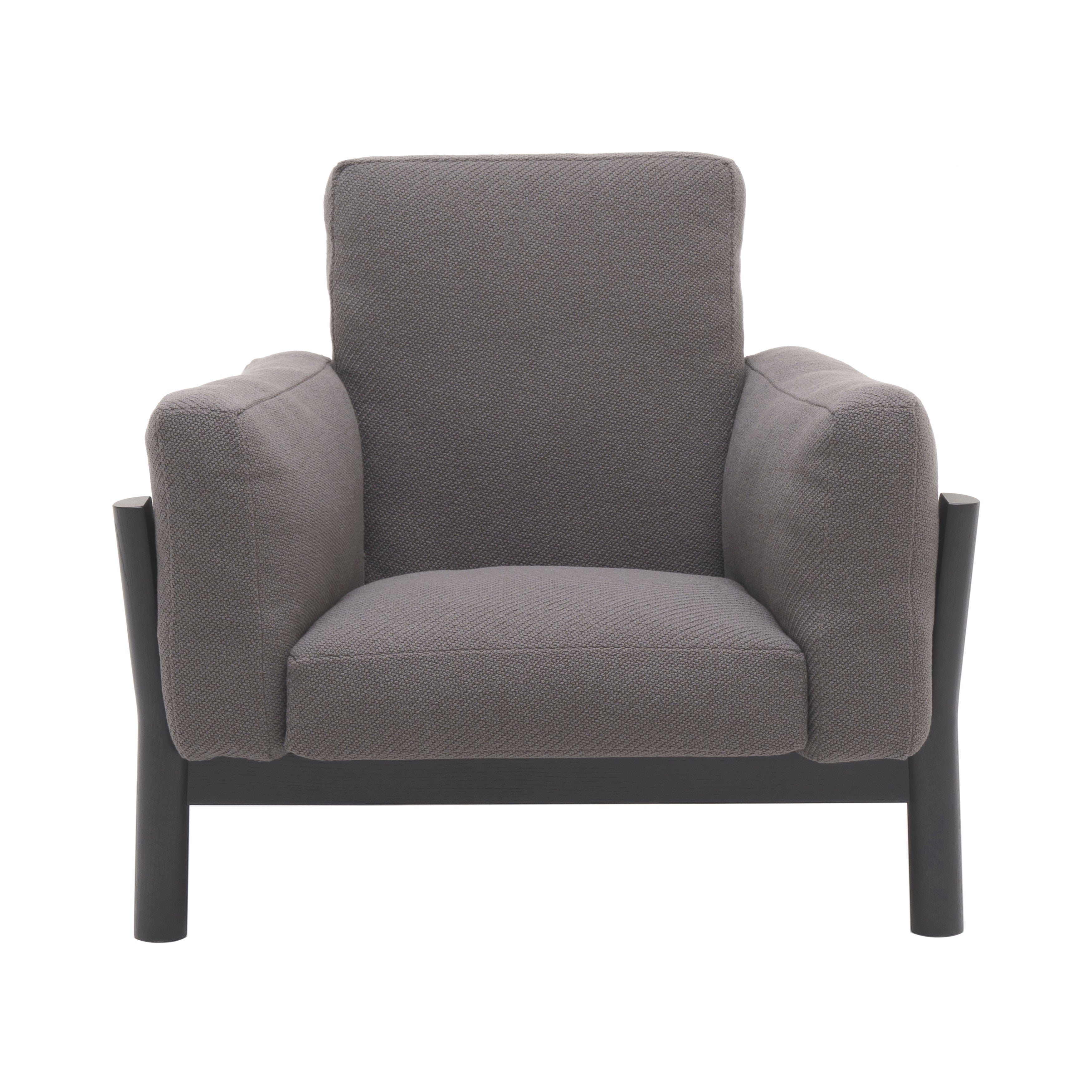 Castor Sofa 1 Seater: Black Oak