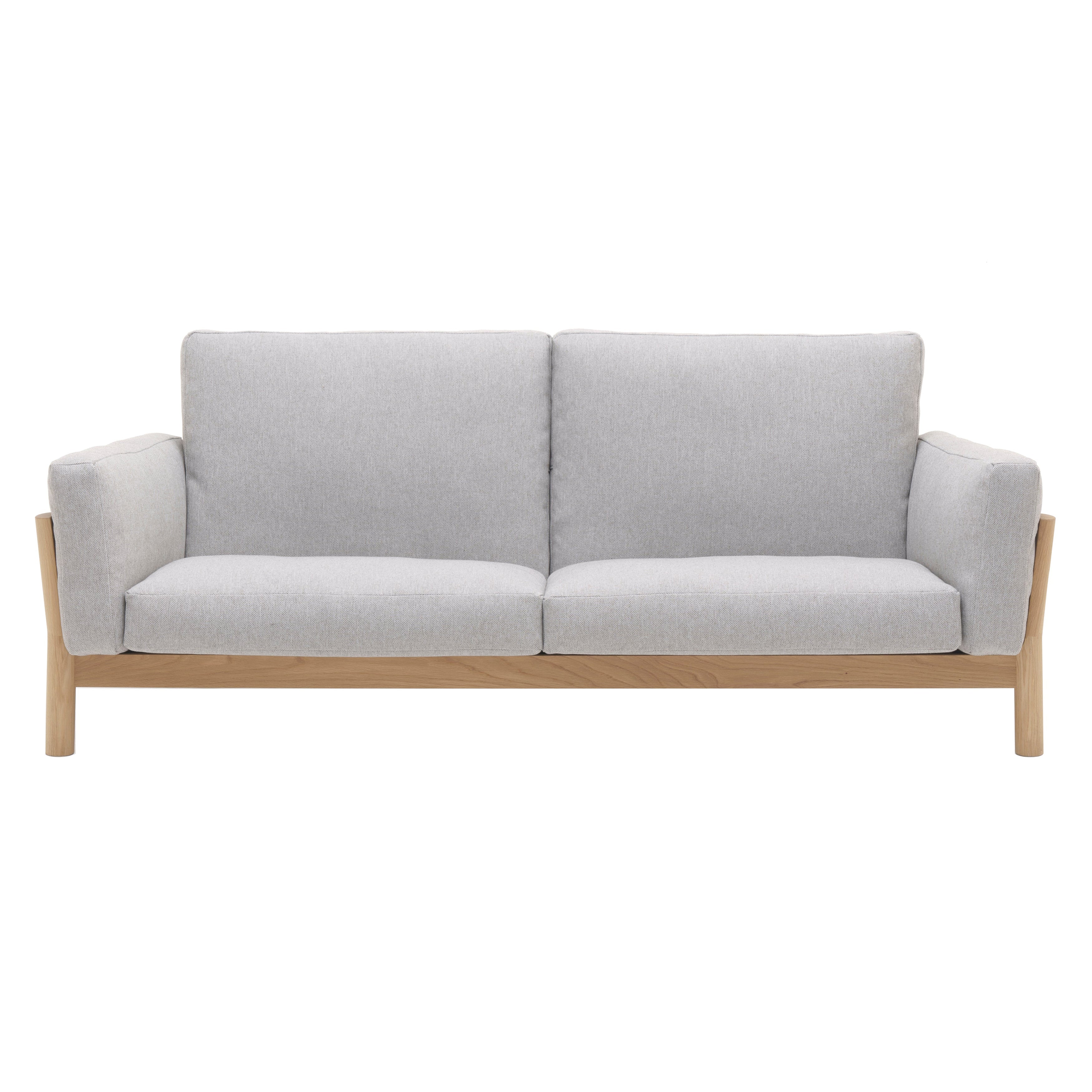 Castor Sofa 3 Seater: Pure Oak