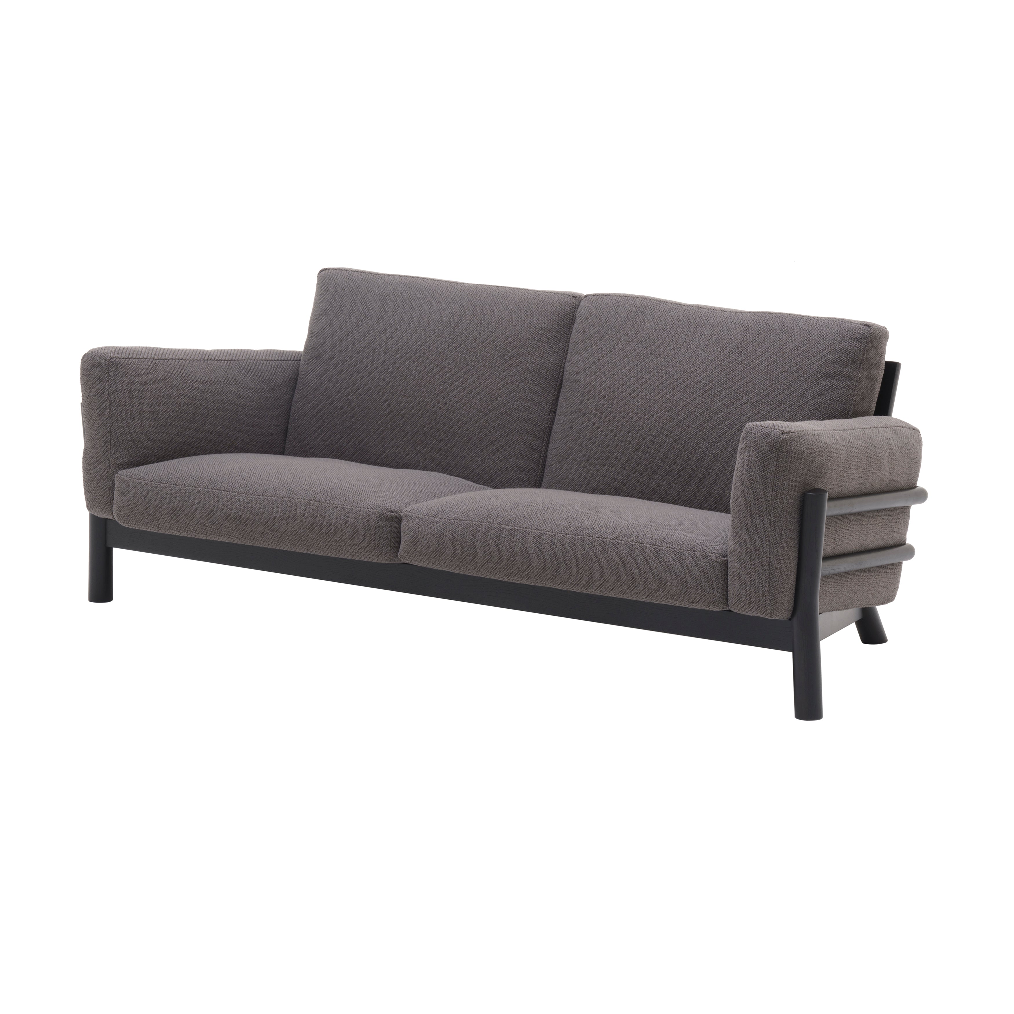 Castor Sofa 3 Seater: Black Oak