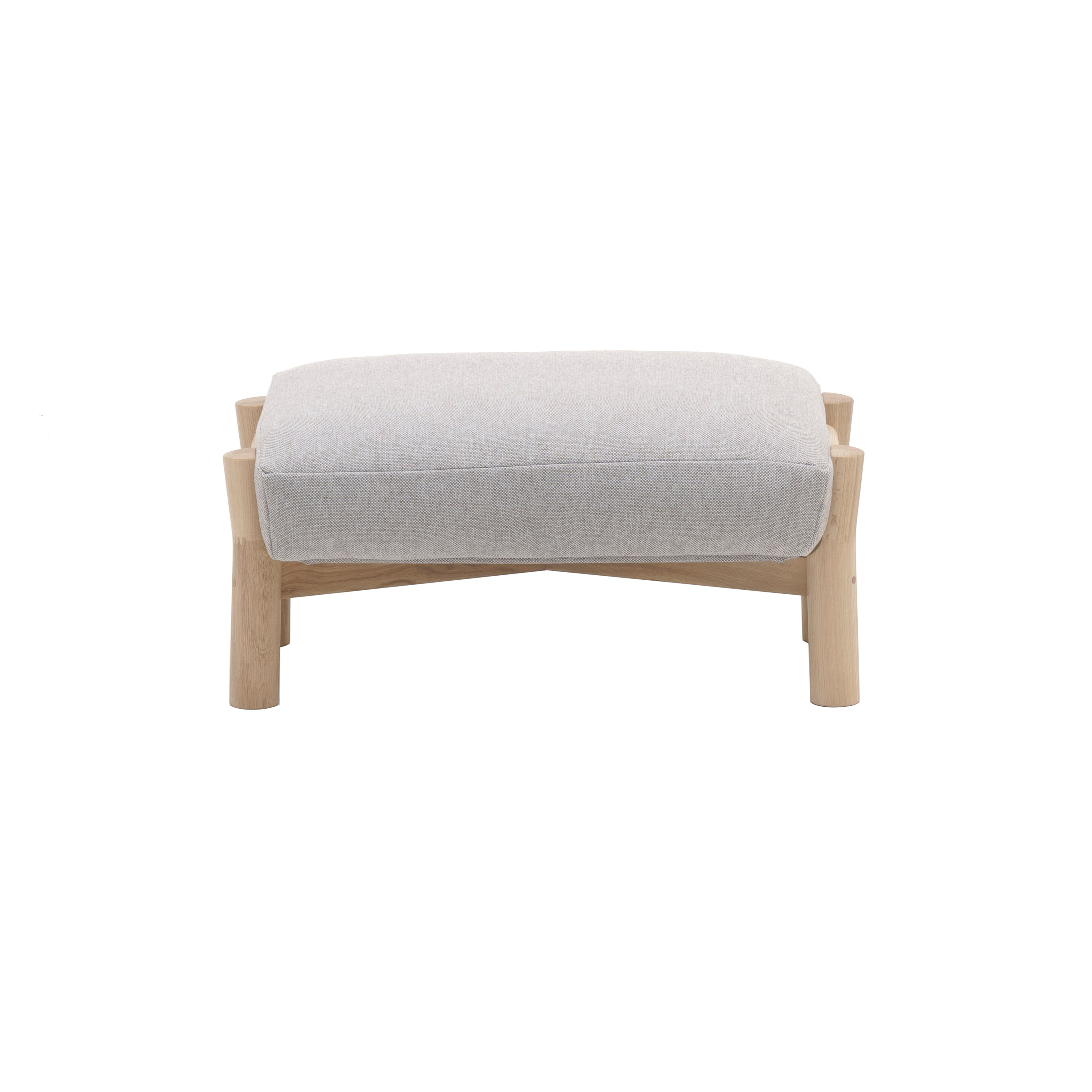 Castor Sofa Ottoman: Pure Oak