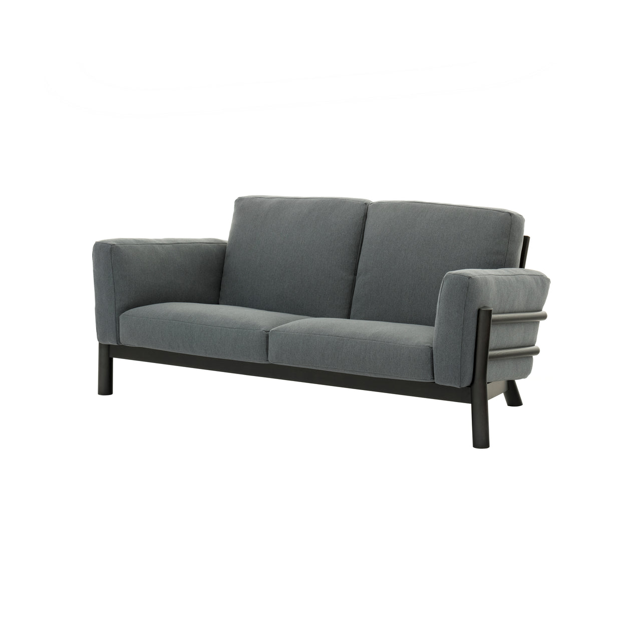 Castor Sofa 2 Seater: Black Oak