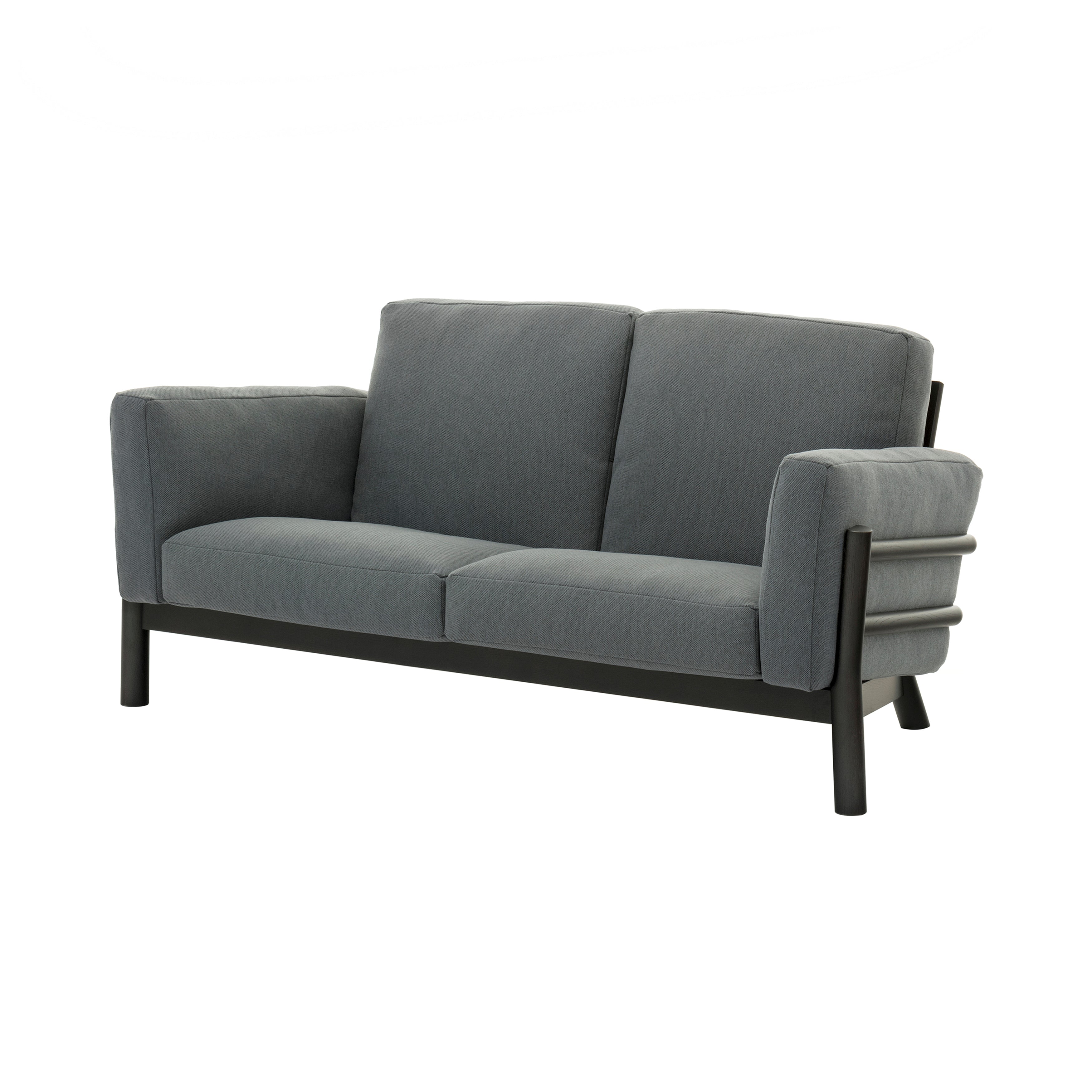 Castor Sofa 2 Seater: Black