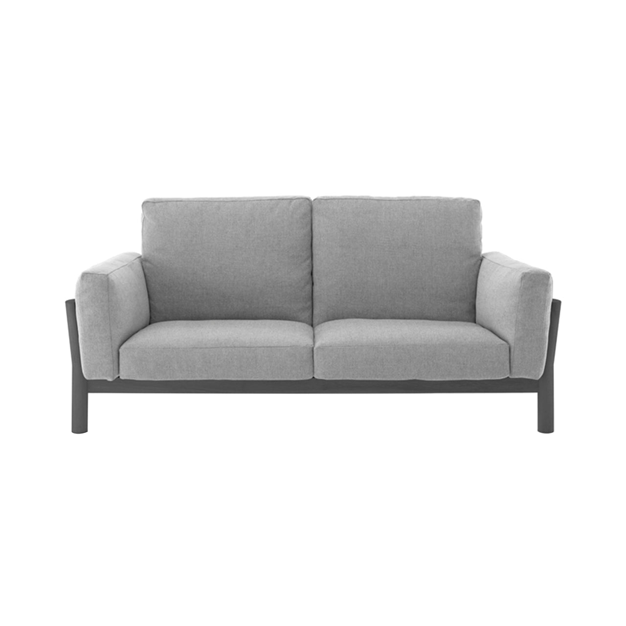 Castor Sofa 2 Seater: Black Oak