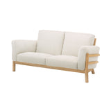 Castor Sofa 2 Seater: Pure Oak