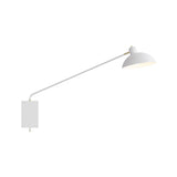 Waldorf Wall Lamp: White + Brass + Hardwire