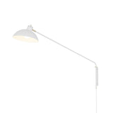 Waldorf Wall Lamp: White + Brass + Softwire