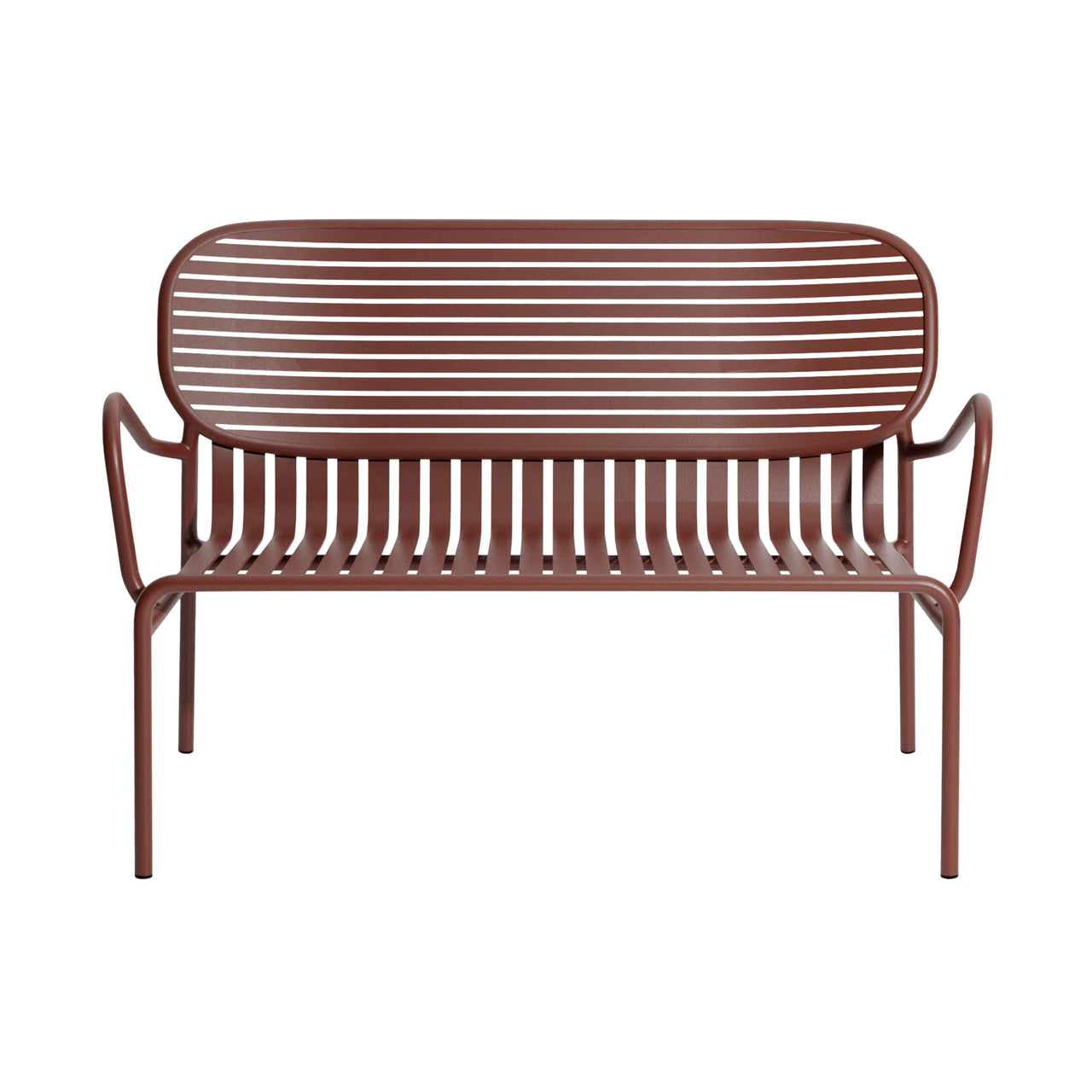 Week-End Double Sofa: Red Brown