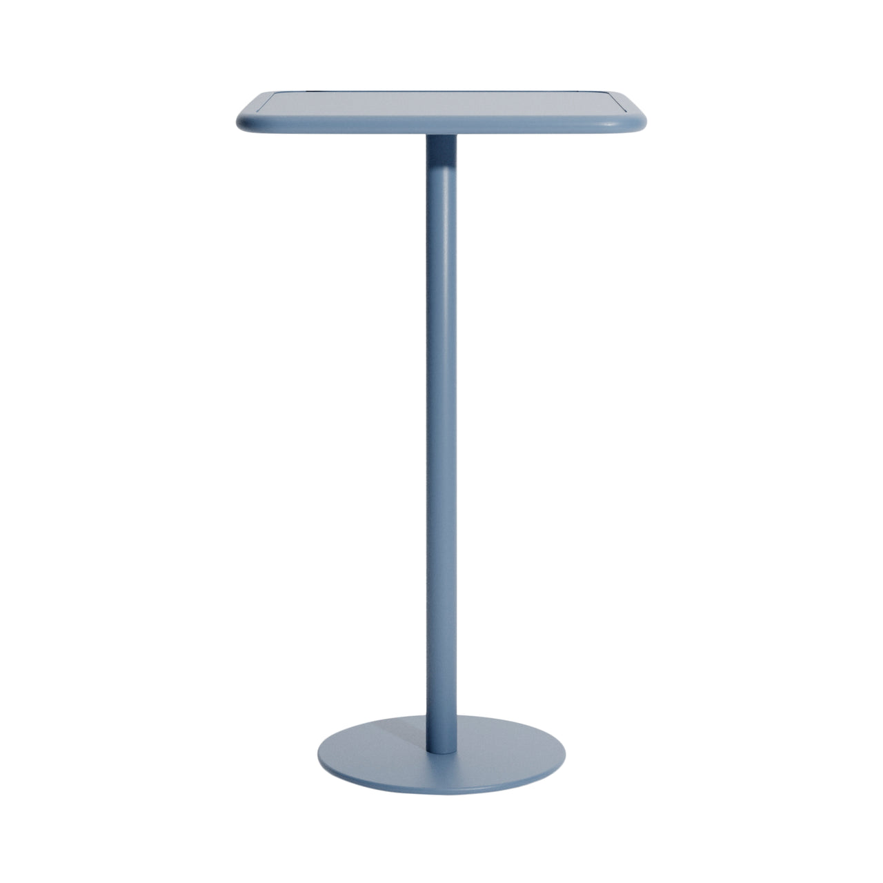 Week-End High Table: Square + Pigeon Blue