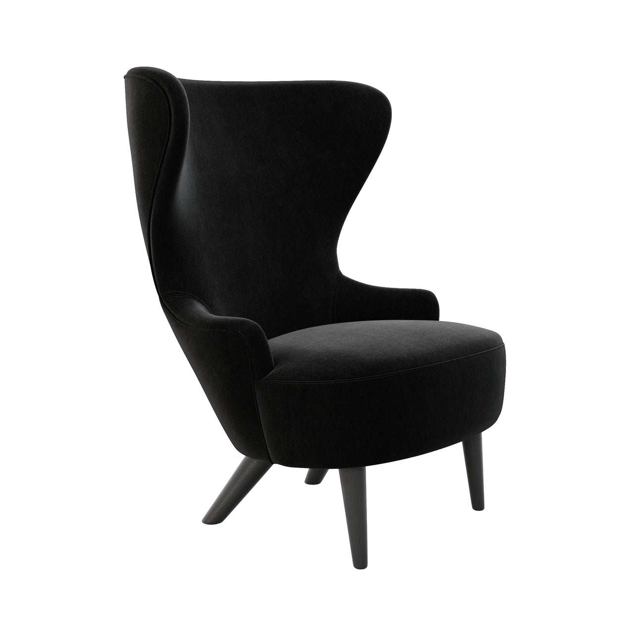 Wingback Micro Chair: Black