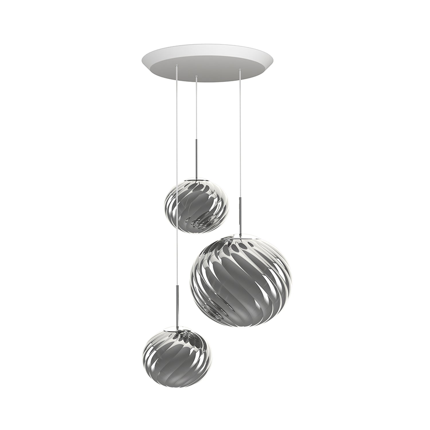 Whirl Trio Round Pendant Lamp